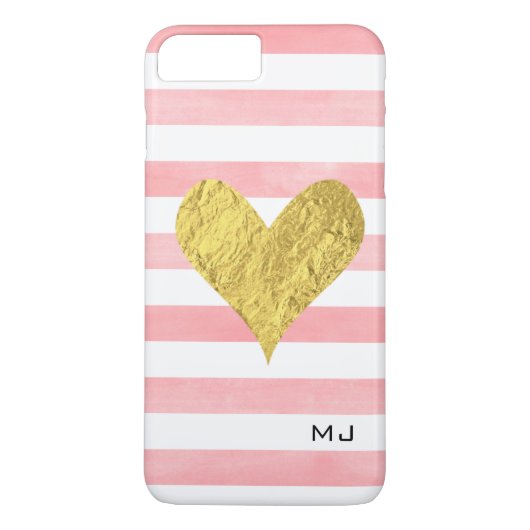 Waterverf met Gold Foil Heart Case-Mate iPhone Case (Achterkant)