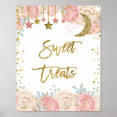 Waterverf met gouden inktschroefster Sweet Trees Poster (Voorkant)