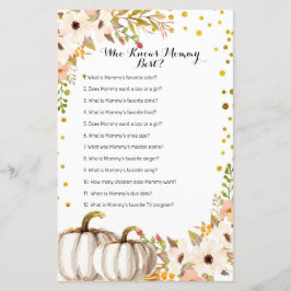 Waterverf met goudpompoen die mama het beste spel 