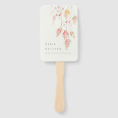 Waterverf met grasbessen handwaaier (Voorkant)