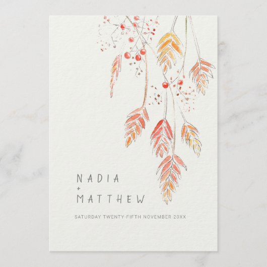 Waterverf met grasbessen programmakaart (Voorkant)