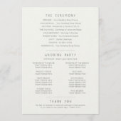 Waterverf met grasbessen programmakaart (Achterkant)