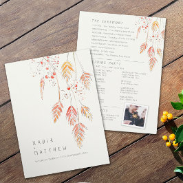 Waterverf met grasbessen programmakaart