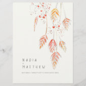 Waterverf met grasbessen programmakaart (Voorkant)