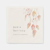 Waterverf met grasbessen servet (Voorkant)