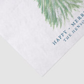 Waterverf met groene kerstbomen tissuepapier (Detail)