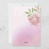 Waterverf met handbeschilderde cute doll feestdagenkaart (Achterkant)