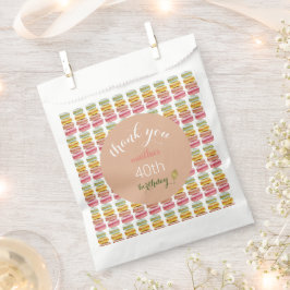 Waterverf met handbeschilderde Franse Macarons Bedankzakje