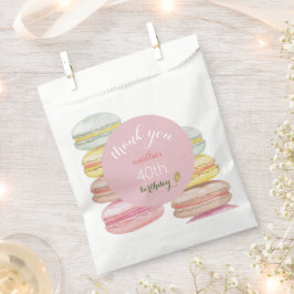 Waterverf met handbeschilderde Franse Macarons Bedankzakje