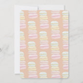 Waterverf met handbeschilderde Franse Macarons Kaart (Achterkant)