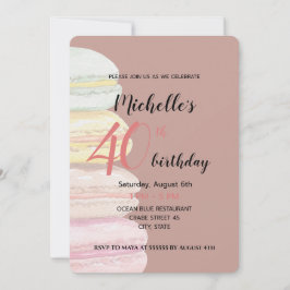 Waterverf met handbeschilderde Franse Macarons Kaart