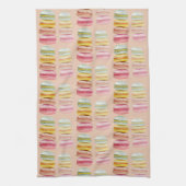 Waterverf met handbeschilderde Franse Macarons Theedoek (Verticaal)