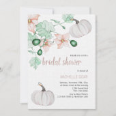 Waterverf met handbeschilderde pompoen en bloemen kaart (Voorkant)