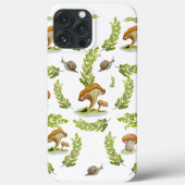 Waterverf met handgetekende paddenstoel Case-Mate iPhone case (Achterkant)