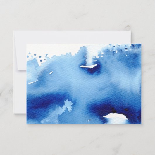 WATERVERF met handschrift Kaart (Achterkant)