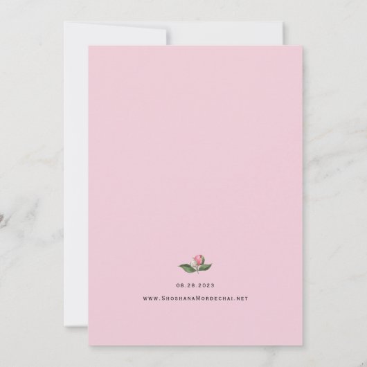 Waterverf met hedendaagse uitnodiging (Achterkant)