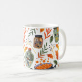 Waterverf met herfstgebladerte. koffiemok (Voorkant rechts)