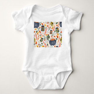 Waterverf met herfstgebladerte. romper
