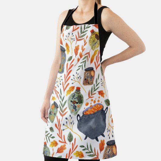 Waterverf met herfstgebladerte. schort (Insitu)