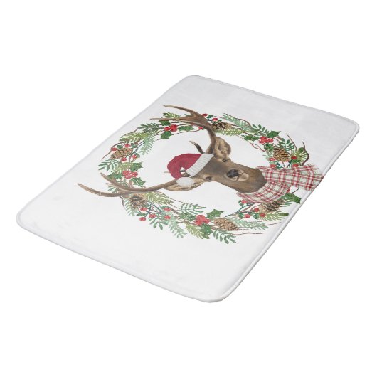 Waterverf met hertenkop badmat (Gekanteld)