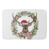 Waterverf met hertenkop badmat (Voorkant)
