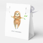 Waterverf met het thema Baby shower Bedankdoosjes (Achterkant)