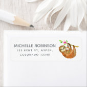 Waterverf met het thema Baby shower Etiket (Insitu)