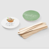 Waterverf met het thema Baby shower Handwaaier (Niet-gemonteerd)