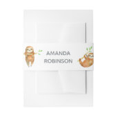 Waterverf met het thema Baby shower Uitnodigingen Wikkel (Voorkant Voorbeeld)