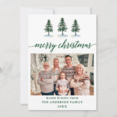 Waterverf met kalligrafie Groene sinaasappelen met Feestdagenkaart (Voorkant)