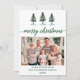 Waterverf met kalligrafie Groene sinaasappelen met Feestdagenkaart