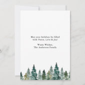 Waterverf met kalligrafie Groene sinaasappelen met Feestdagenkaart (Achterkant)