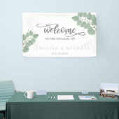 Waterverf met kalligrafie spandoek (Beurs)