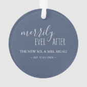 Waterverf met kerstblauw zeepaard ornament (achterkant)