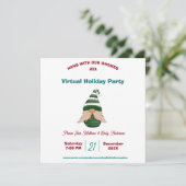 Waterverf met kerstcadeau op maat kaart (Staand voorkant)