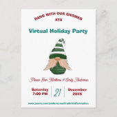 Waterverf met kerstcadeau op maat uitnodiging briefkaart (Voorkant)