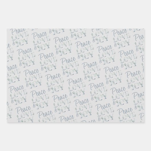 Waterverf met kerstcadeautjes Wintergroen Inpakpapier Vel (Voorkant)