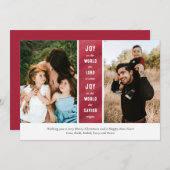 Waterverf met kerstfeestkaart feestdagenkaart (Voorkant / Achterkant)