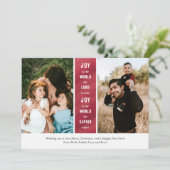 Waterverf met kerstfeestkaart feestdagenkaart (Staand voorkant)