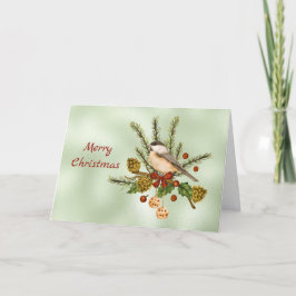 Waterverf met kerstgroene cichorei feestdagen kaart