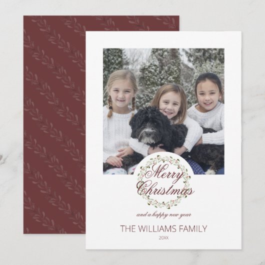 waterverf met kerstkaart (Voorkant / Achterkant)