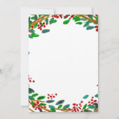 Waterverf met kerstmanbrief kaart (Achterkant)