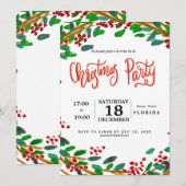 Waterverf met kerstmanbrief kaart (Voorkant / Achterkant)