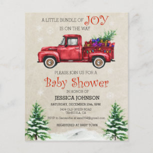 Waterverf met kerstmis Baby shower bundel Joy Flyer