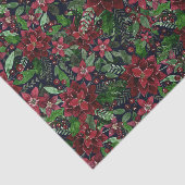 Waterverf met kerstmis-Bourgogne Poinsettia Flower Tissuepapier (Detail)
