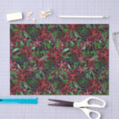 Waterverf met kerstmis-Bourgogne Poinsettia Flower Tissuepapier (Craft)
