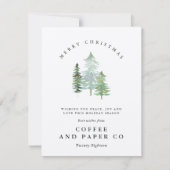 Waterverf met kerstmis feestdagenkaart (Voorkant)