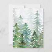 Waterverf met kerstmis feestdagenkaart (Achterkant)