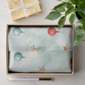 Waterverf met kerstmis GoldI-ontwerp 20 Tissuepapier (Geschenk)