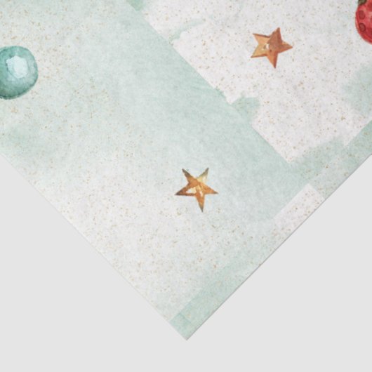 Waterverf met kerstmis GoldI-ontwerp 20 Tissuepapier (Detail)